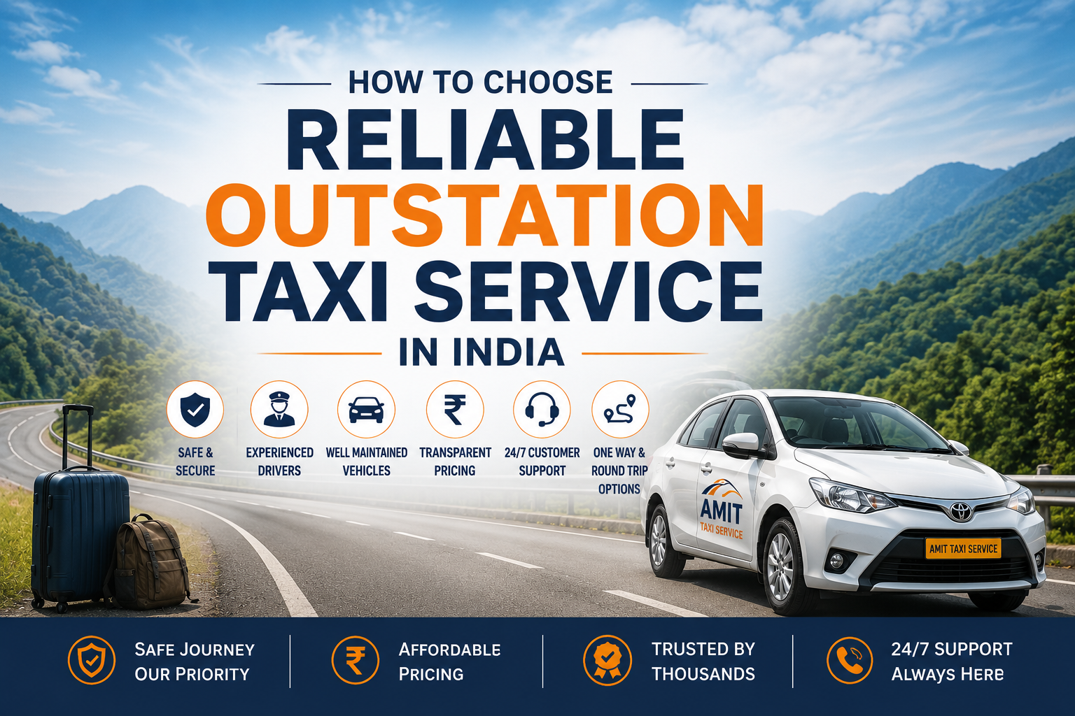 choose reliable outstation taxi service in india