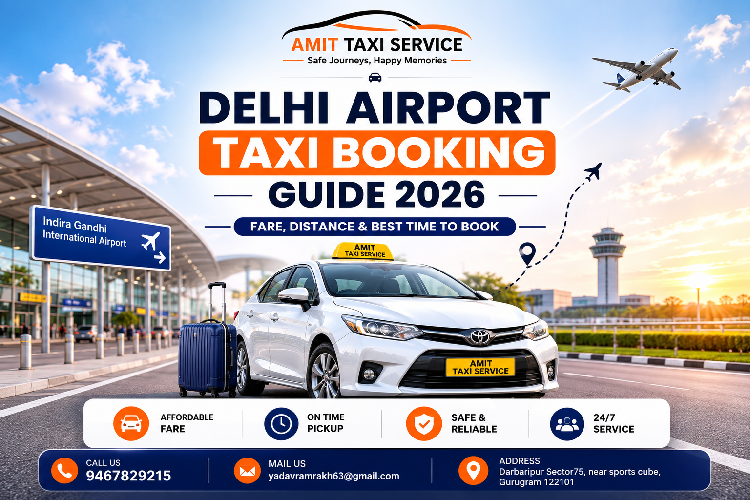 delhi airport taxi booking