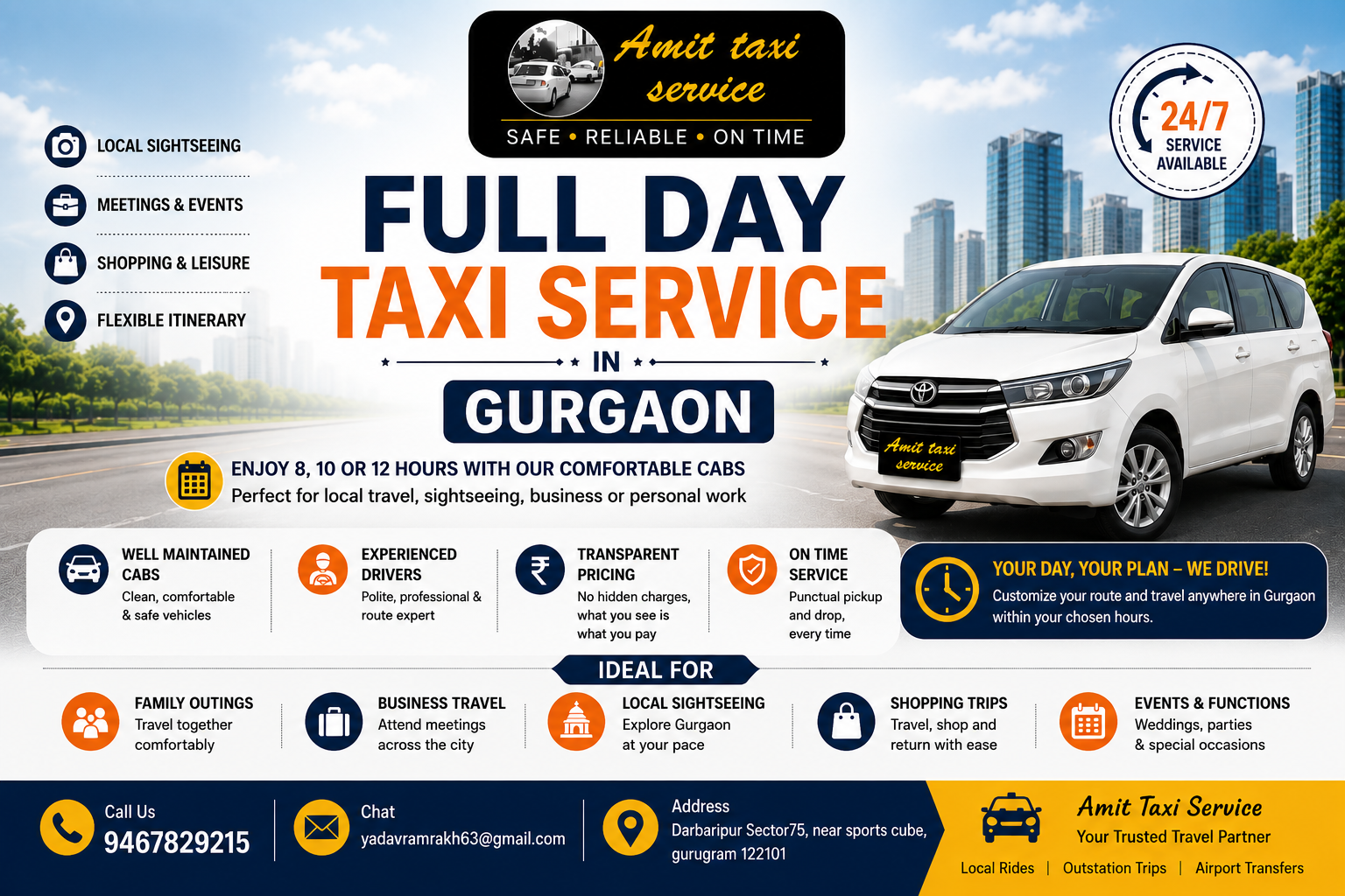 full day taxi service
